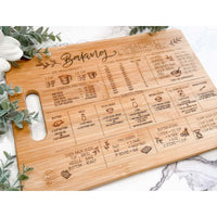 Engraved Baking Cheat Sheet Cutting Board - Glowforge