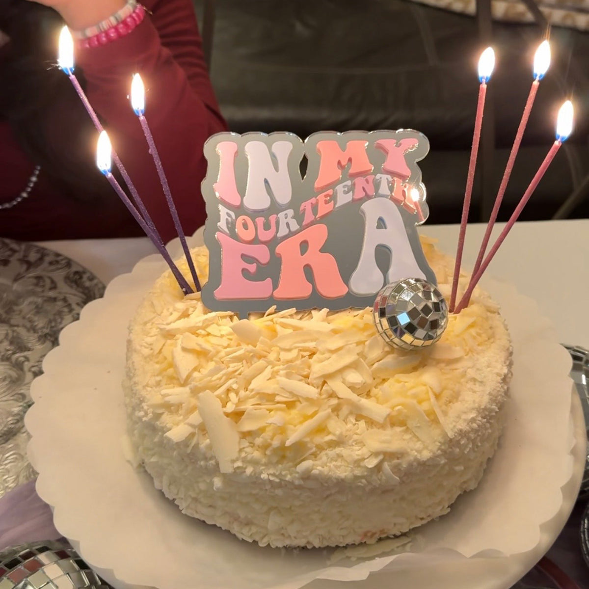 Eras Cake Topper - Fourteen - Glowforge