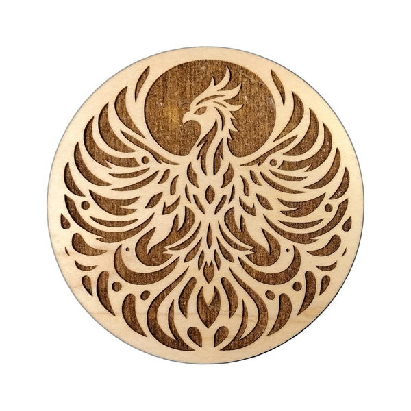 Fabulous Famous Fiery Flaming Phoenix / Firebird Round Coaster ...