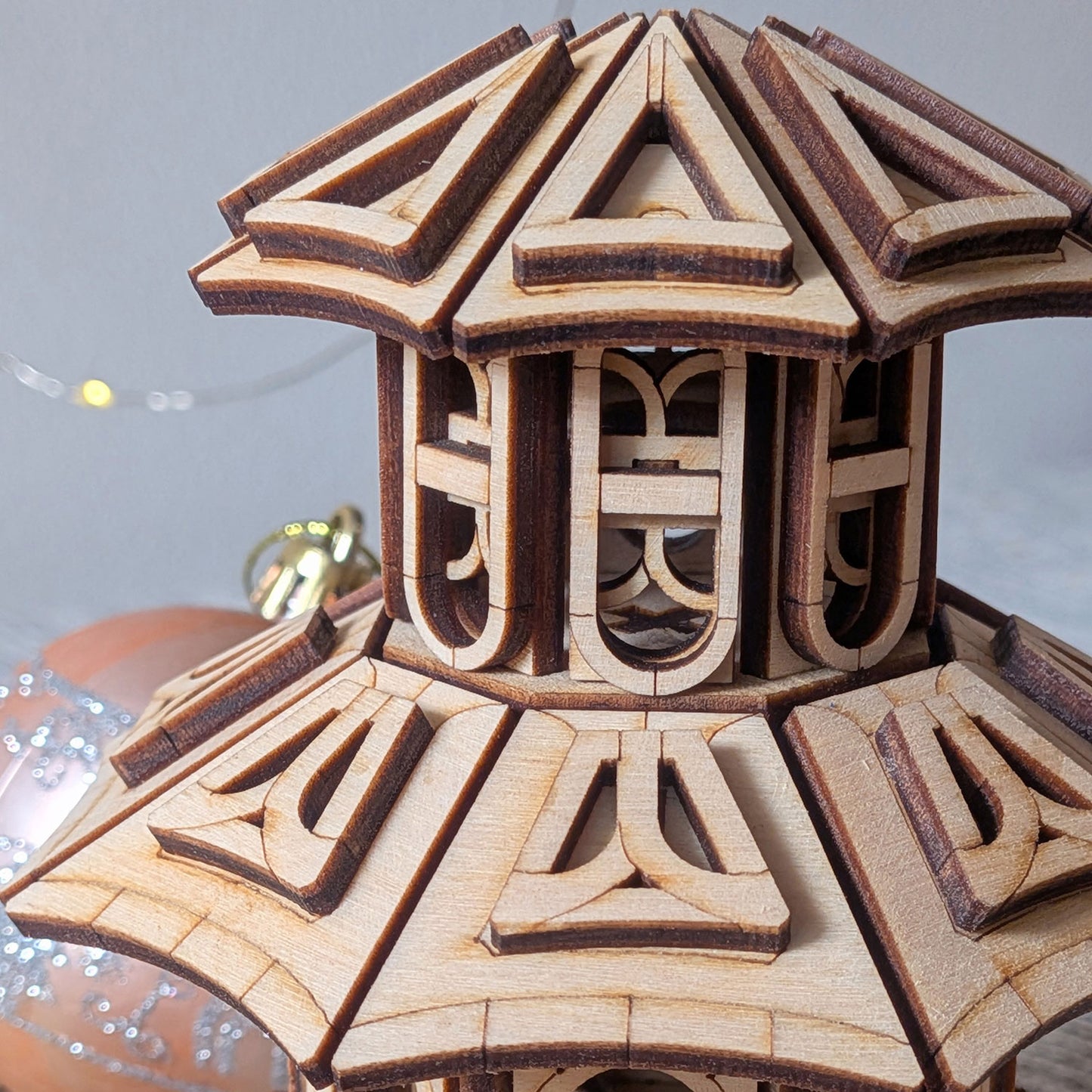 Faelight House - Tiny Fantasy Building with Optional Flower Pot Stake - Glowforge