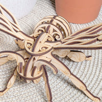 Fairy Bee Ornament - Hanging Decoration with Patterned Wings - Glowforge