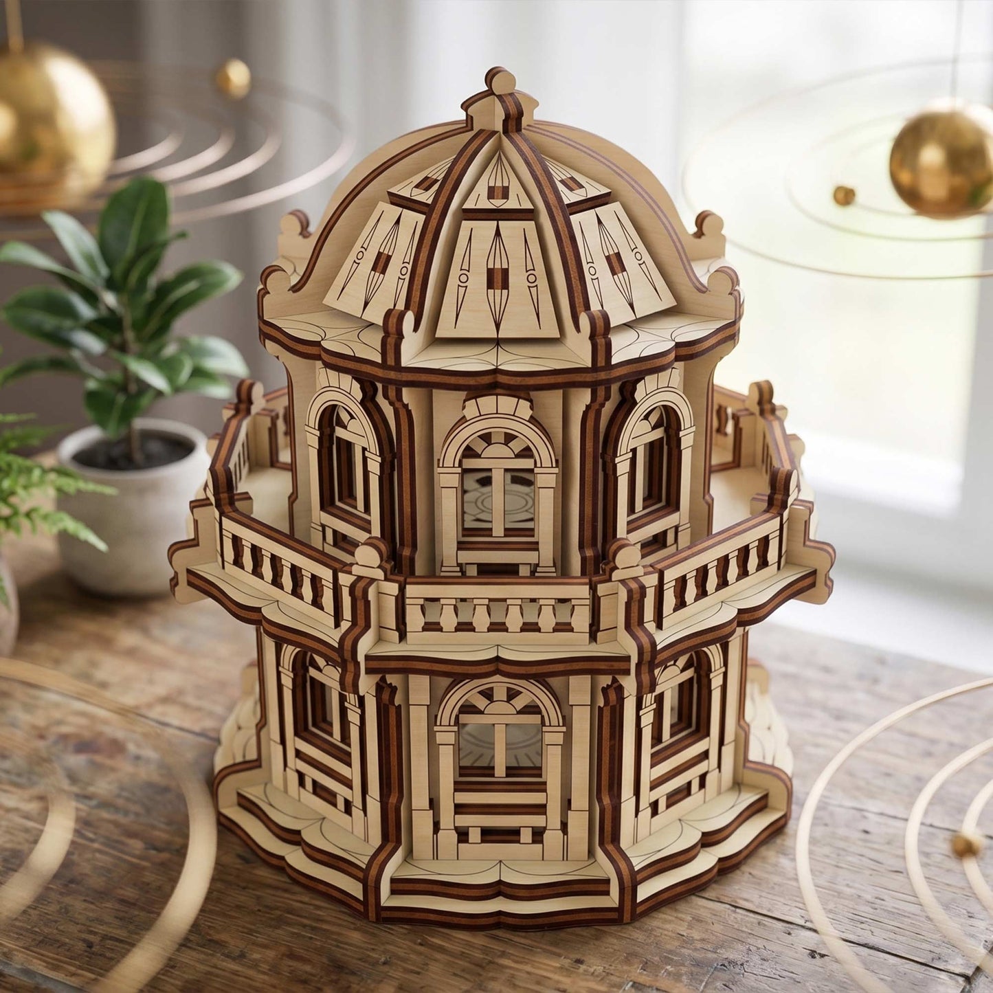Fairy Garden House - Lighted Celestial Lantern Miniature - Glowforge