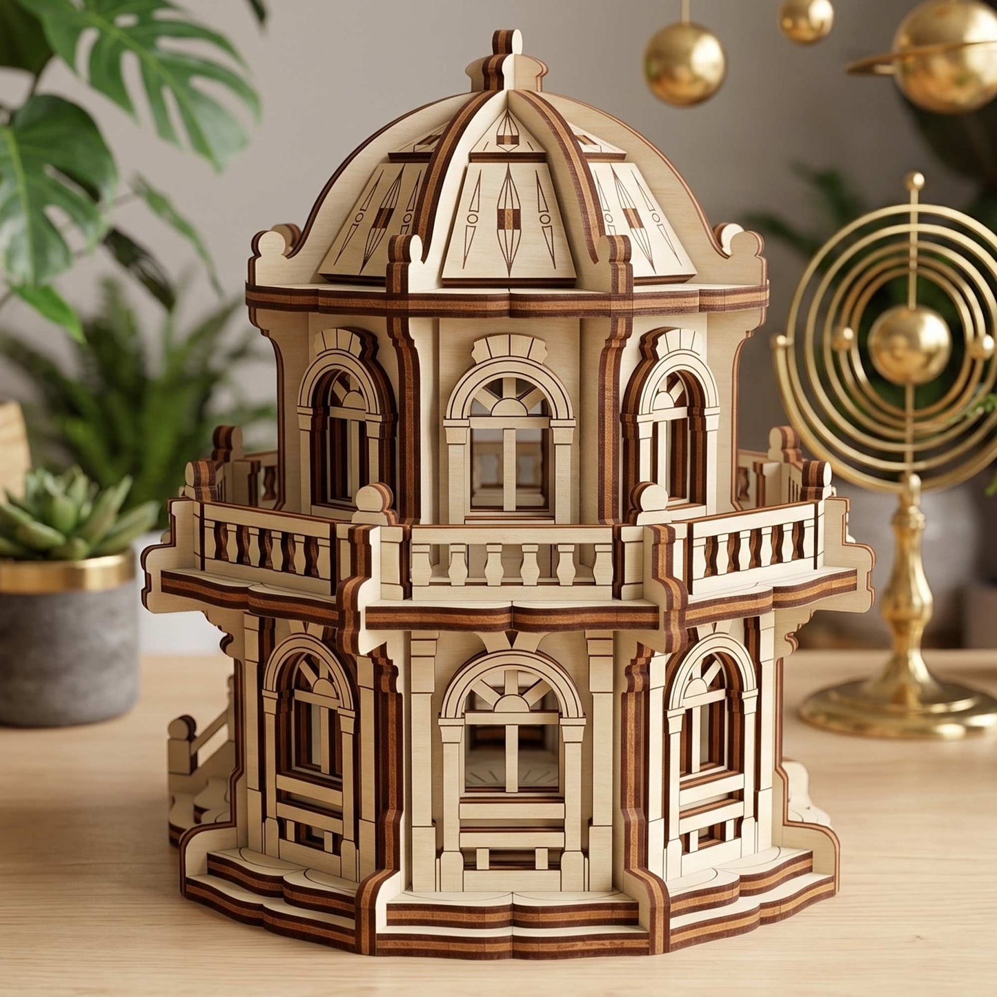 Fairy Garden House - Lighted Celestial Lantern Miniature - Glowforge