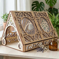 Fairy Greenhouse with Acrylic Parts - Box Storage and Book Holder - Glowforge