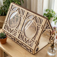 Fairy Greenhouse with Acrylic Parts - Box Storage and Book Holder - Glowforge
