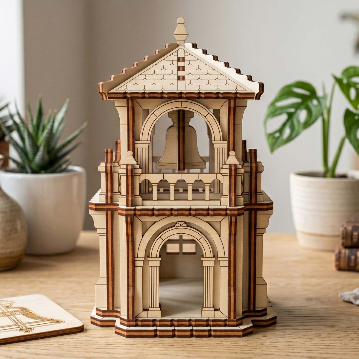 Fairy House Castle Tower - Fantasy Miniature for Shelf & Garden Decor - Glowforge
