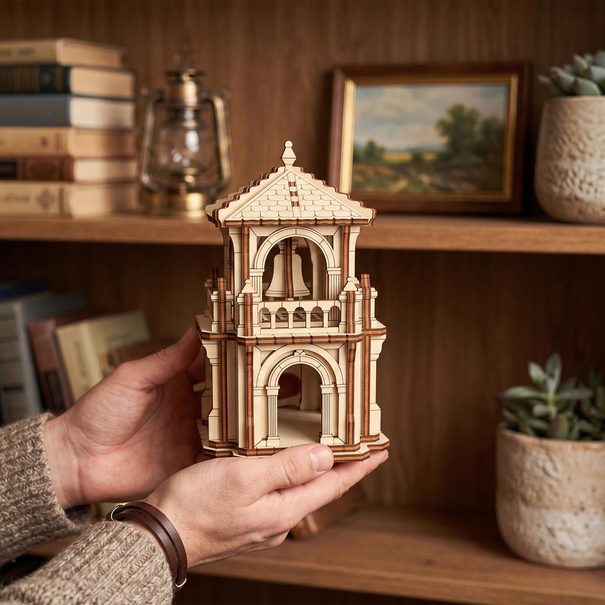 Fairy House Castle Tower - Fantasy Miniature for Shelf & Garden Decor - Glowforge