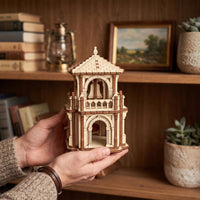 Fairy House Castle Tower - Fantasy Miniature for Shelf & Garden Decor - Glowforge