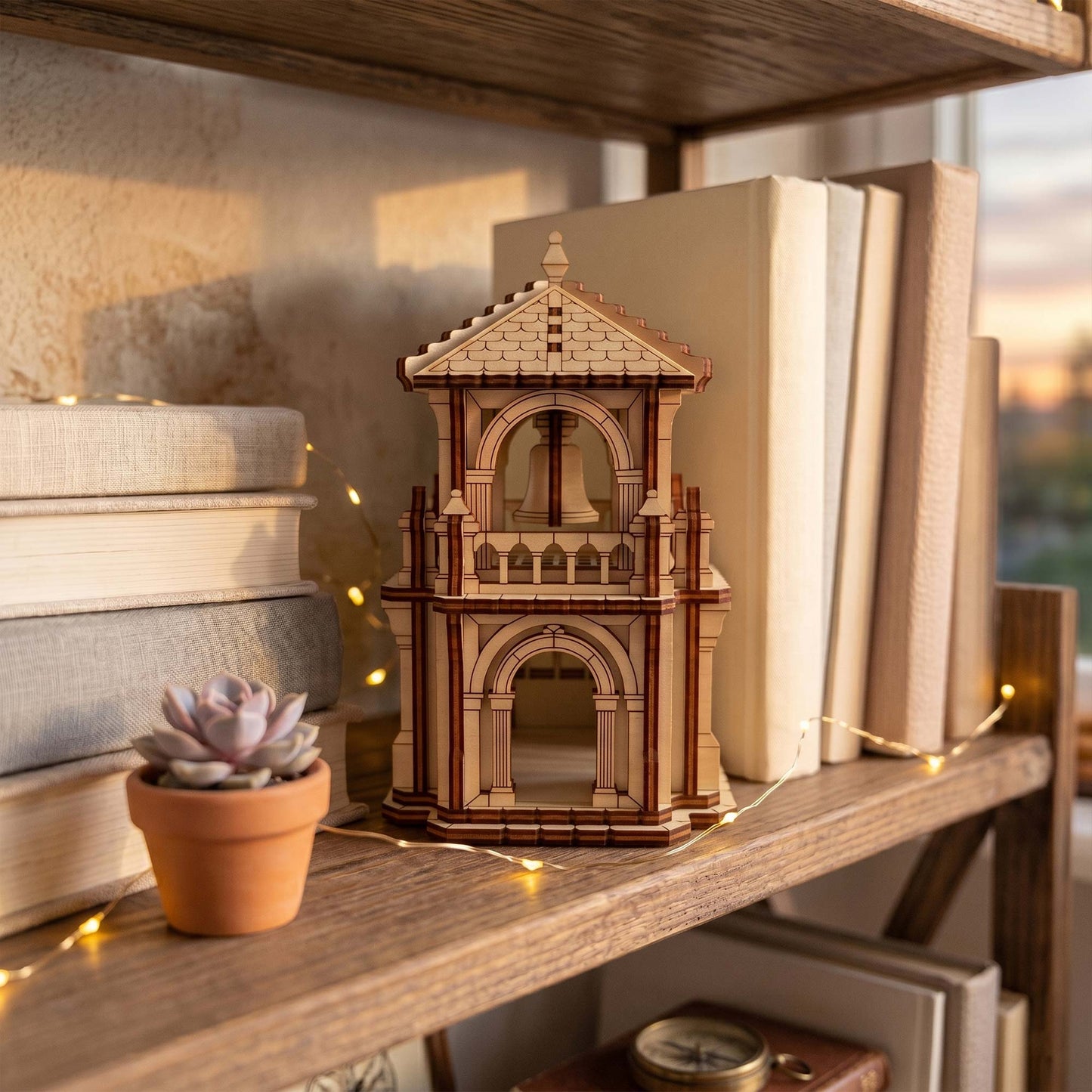 Fairy House Castle Tower - Fantasy Miniature for Shelf & Garden Decor - Glowforge
