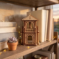 Fairy House Castle Tower - Fantasy Miniature for Shelf & Garden Decor - Glowforge