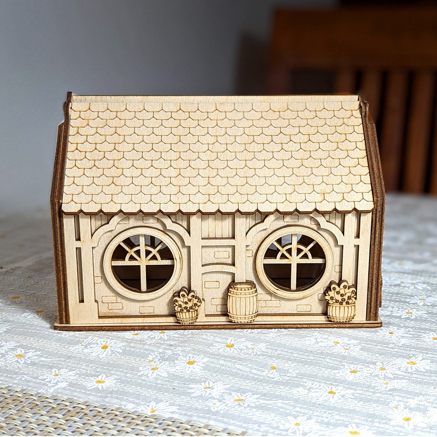 Fairy House with Opening Roof and Round Windows for Storing Candies an ...