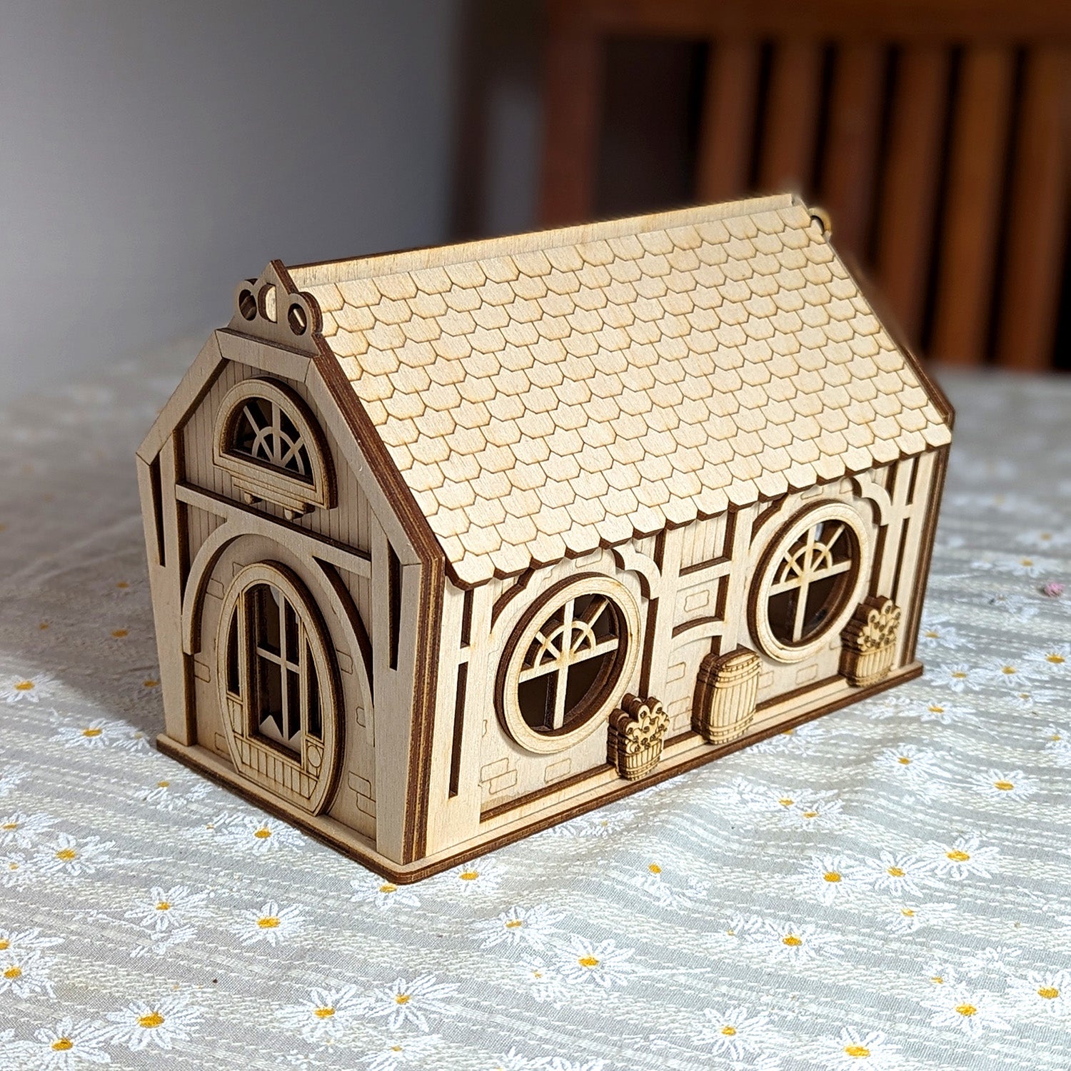 Fairy House with Opening Roof and Round Windows for Storing Candies an ...