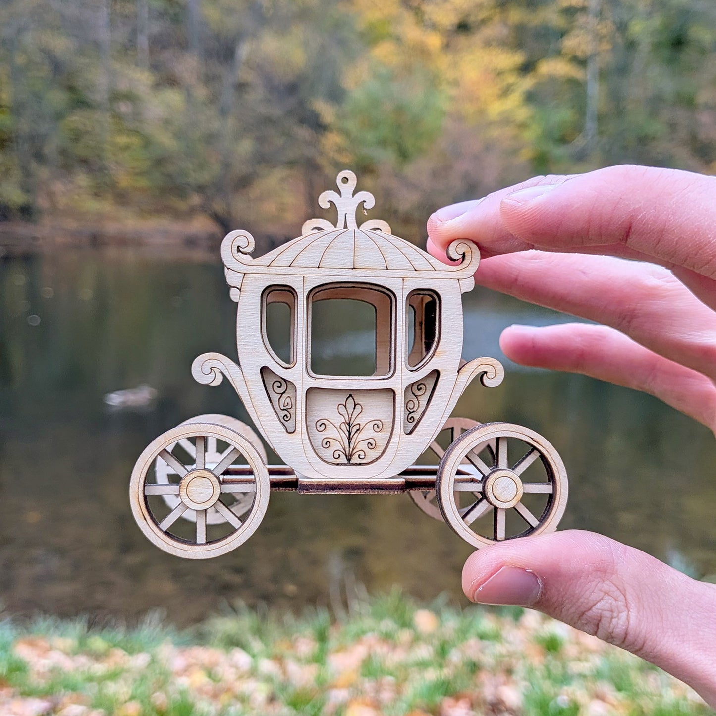 Fairy Tale Carriage - Enchanting Miniature for Decor or Collection - Glowforge