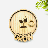 Faith GROW Ring Dish Christian Jewelry Holder - Glowforge