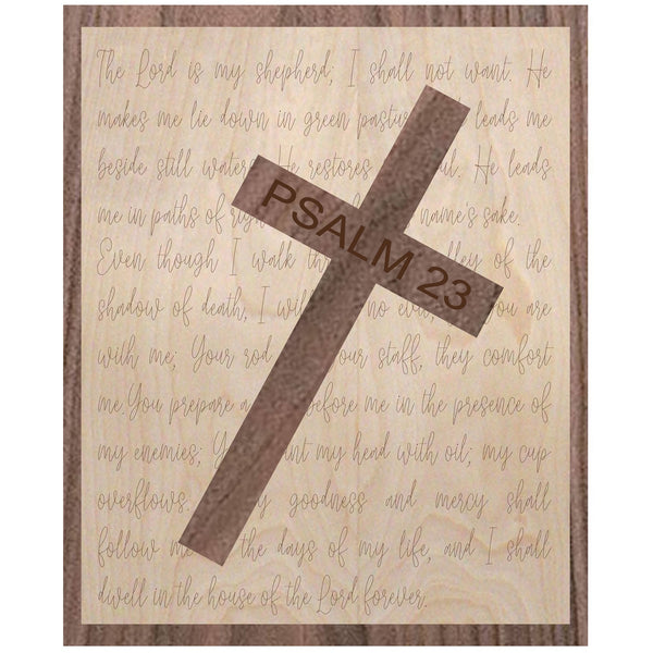 Faithful Comfort Psalm 23 Sign – Glowforge Shop