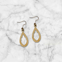 Fall Leaf Teardrop Earrings - Glowforge