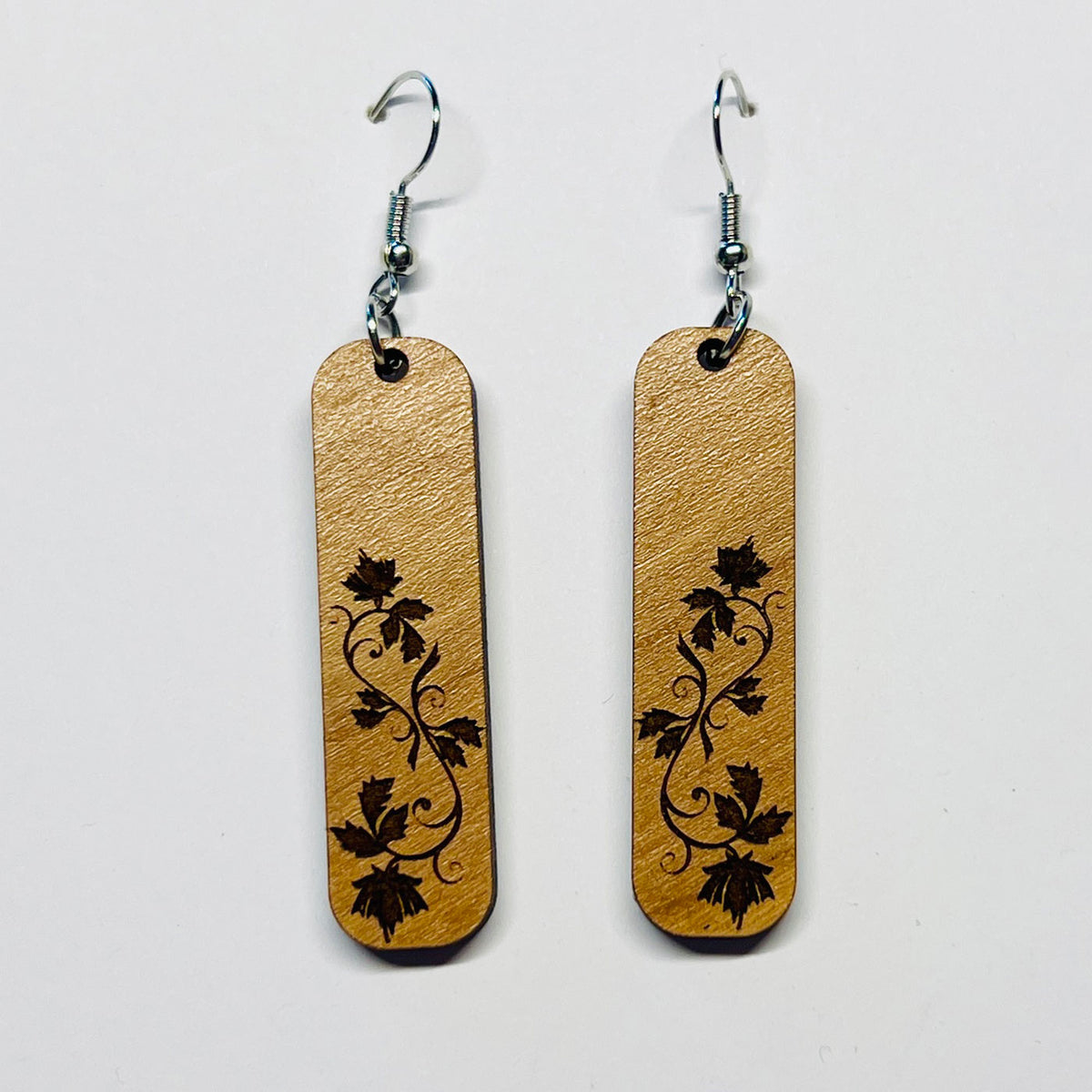 Fall Leaves Bar Earrings - Glowforge