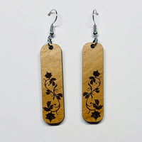 Fall Leaves Bar Earrings - Glowforge