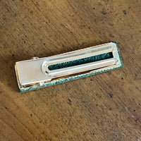 Falling Leaf Leather Barrette - Glowforge