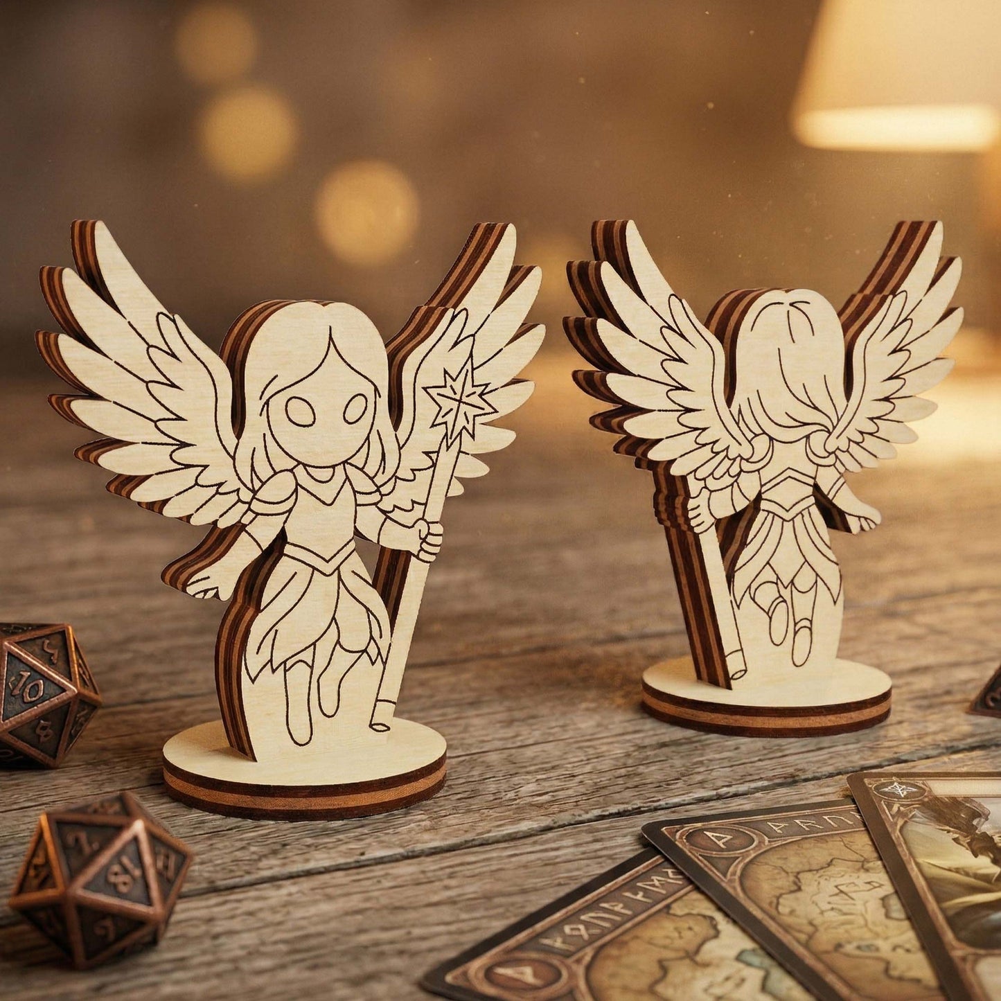 Fantasy Celestial Angel - Board Game Figurine - Glowforge