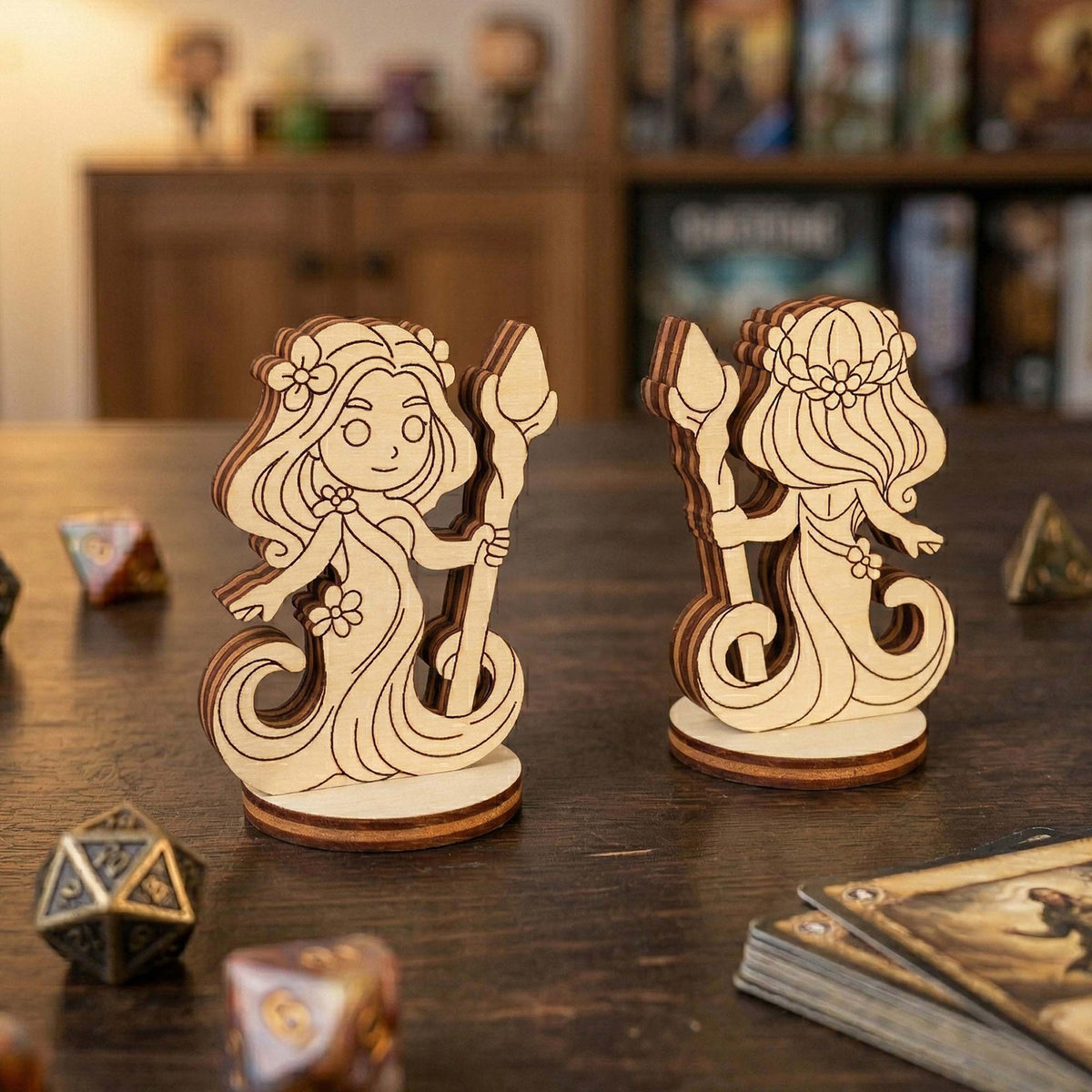 Fantasy Forest Dryad - Board Game Figurine - Glowforge