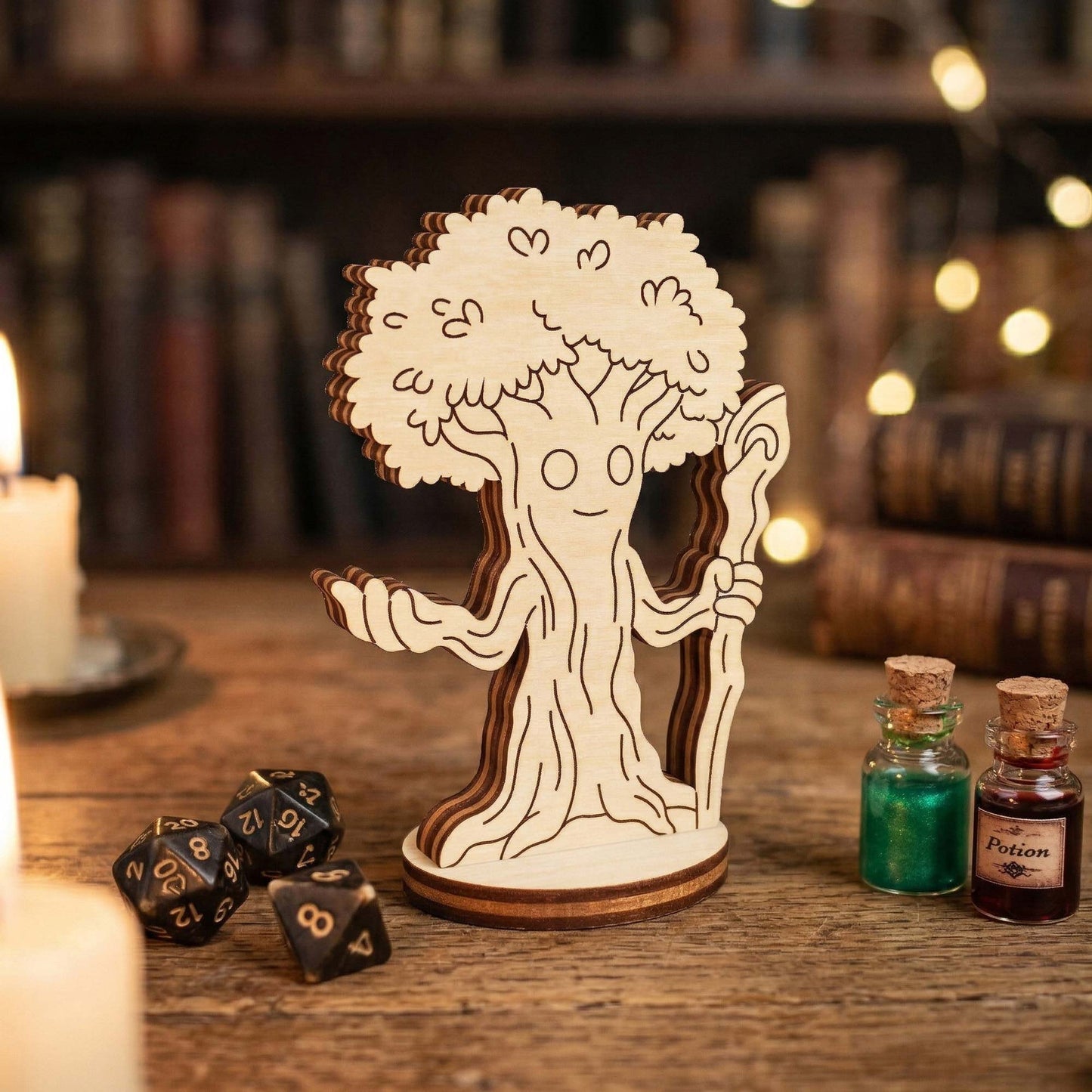 Fantasy Forest Guardian Tree - Board Game Figurine - Glowforge