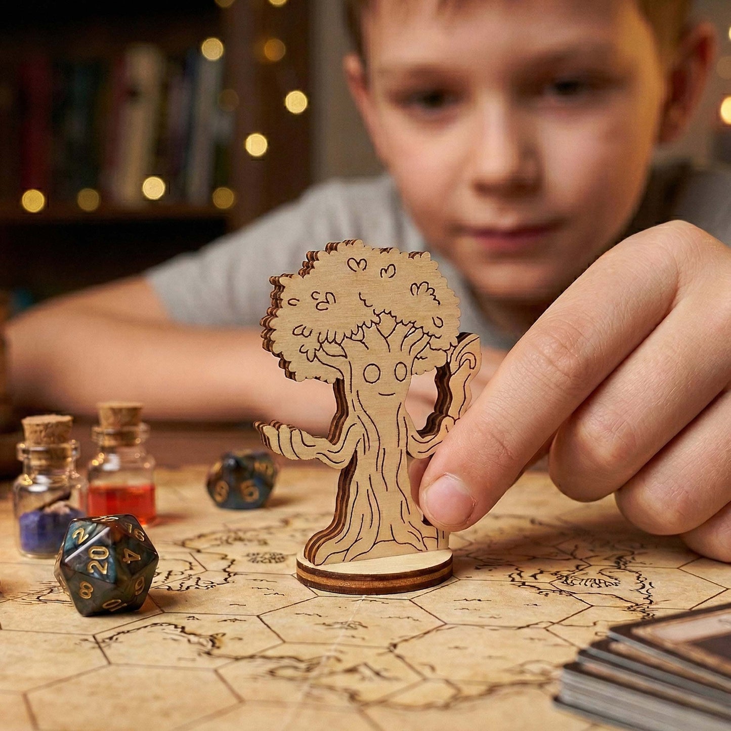 Fantasy Forest Guardian Tree - Board Game Figurine - Glowforge