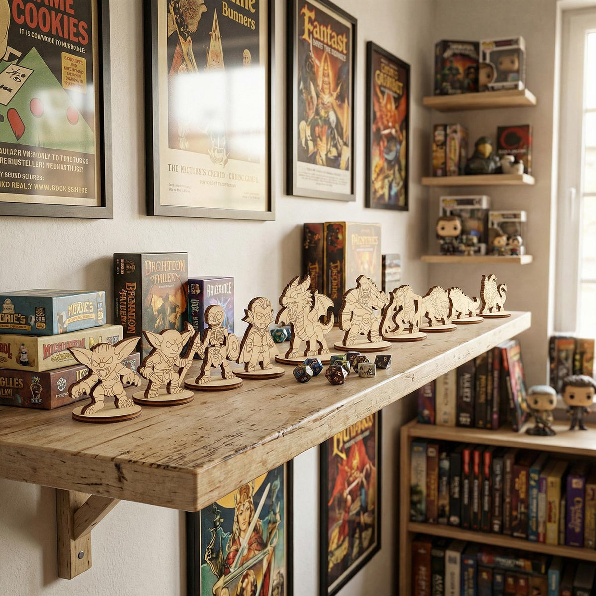Fantasy RPG Tabletop Monsters - Character Set for Gaming & Dioramas (Set of 12) - Glowforge