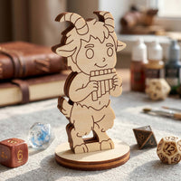 Faun Tabletop Figurine - Mythical Forest Creature, Satyr Fantasy Character - Glowforge