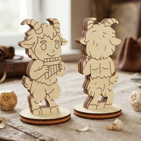 Faun Tabletop Figurine - Mythical Forest Creature, Satyr Fantasy Character - Glowforge