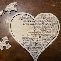 Fearfully & Wonderfully Made Heart Puzzle - Glowforge