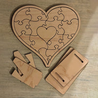 Fearfully & Wonderfully Made Heart Puzzle - Glowforge
