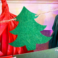 Felt Pine Tree Garland - Solstice Yule Christmas Decor - Glowforge