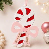 Festive Candy Cane Ornament - Glowforge