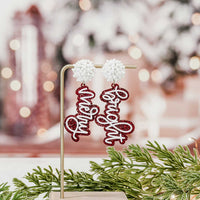 Festive “Merry & Bright” Layered Earrings - Glowforge