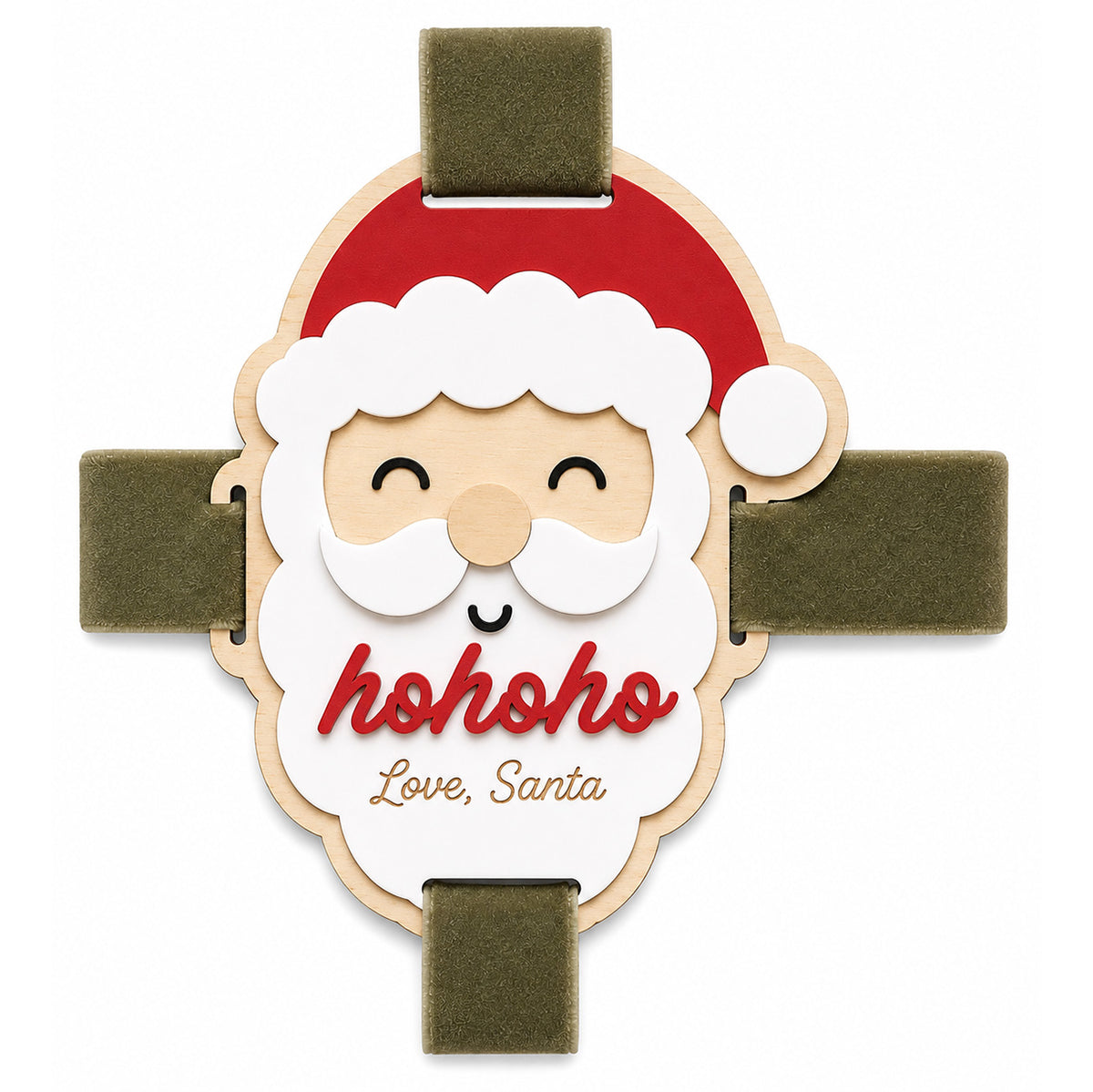 Festive Santa Gift Wrap Topper - Glowforge