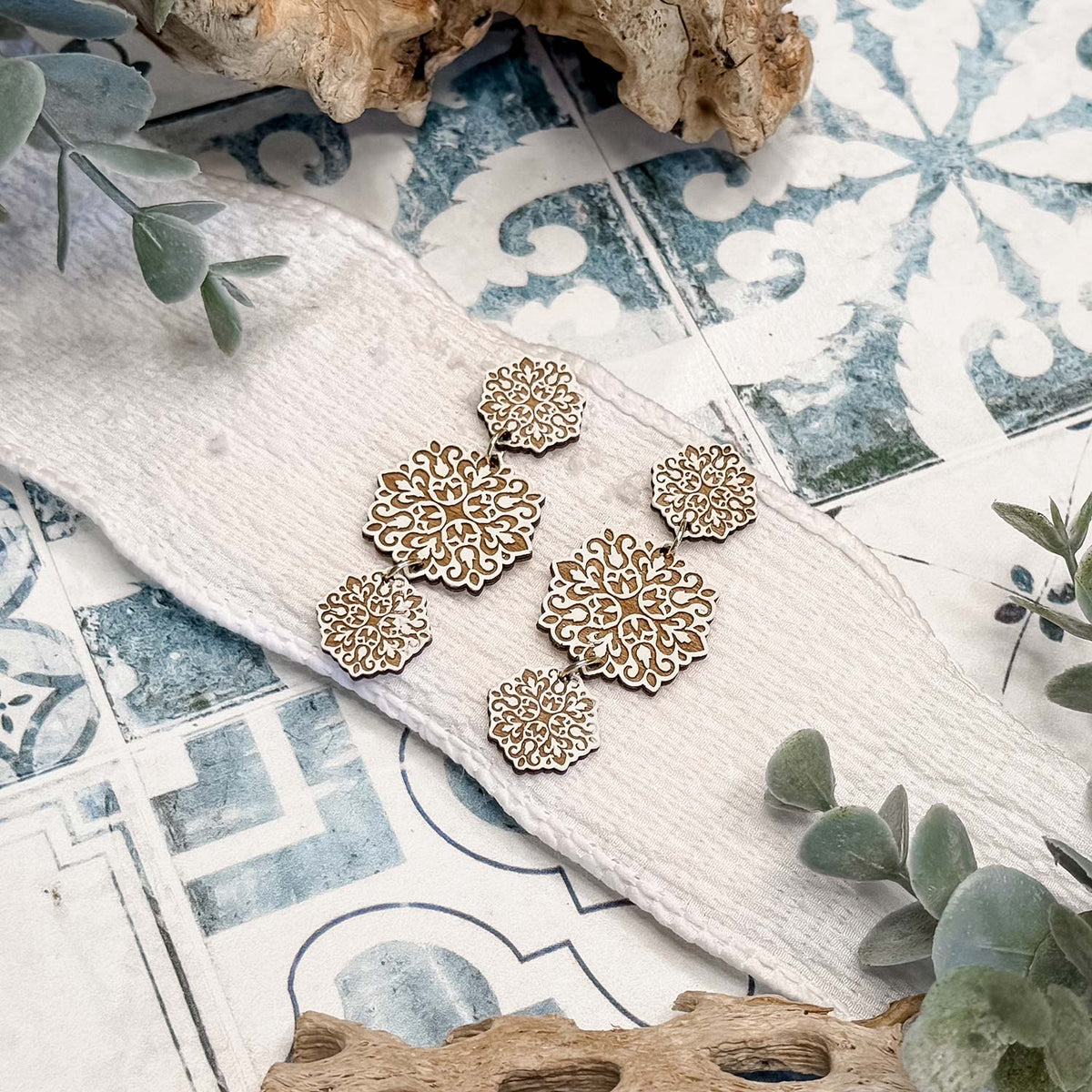 Filigree Dangle Statement Earrings - Glowforge