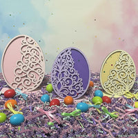 Filigree Easter Egg Shelf Sitters (Set of 3) - Glowforge