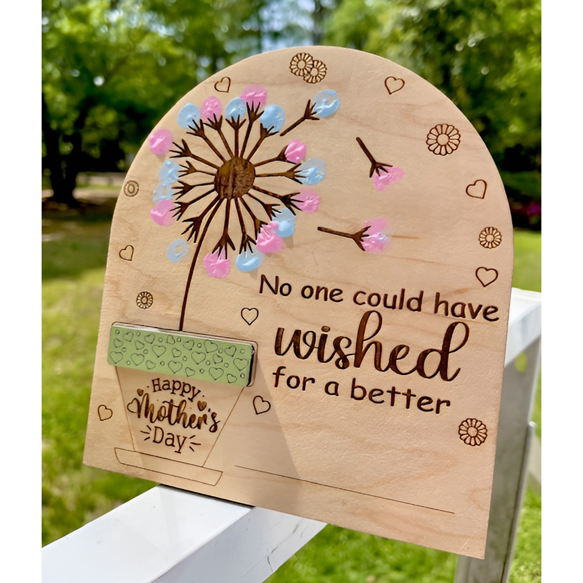 Fingerprint Appreciation Flower - Glowforge
