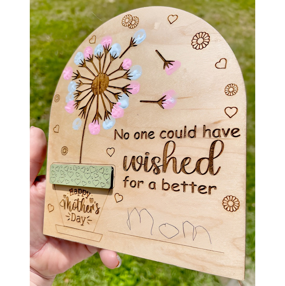 Fingerprint Appreciation Flower - Glowforge