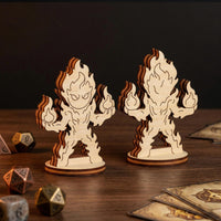 Fire Elemental - Fantasy Tabletop RPG Character Figurine - Glowforge