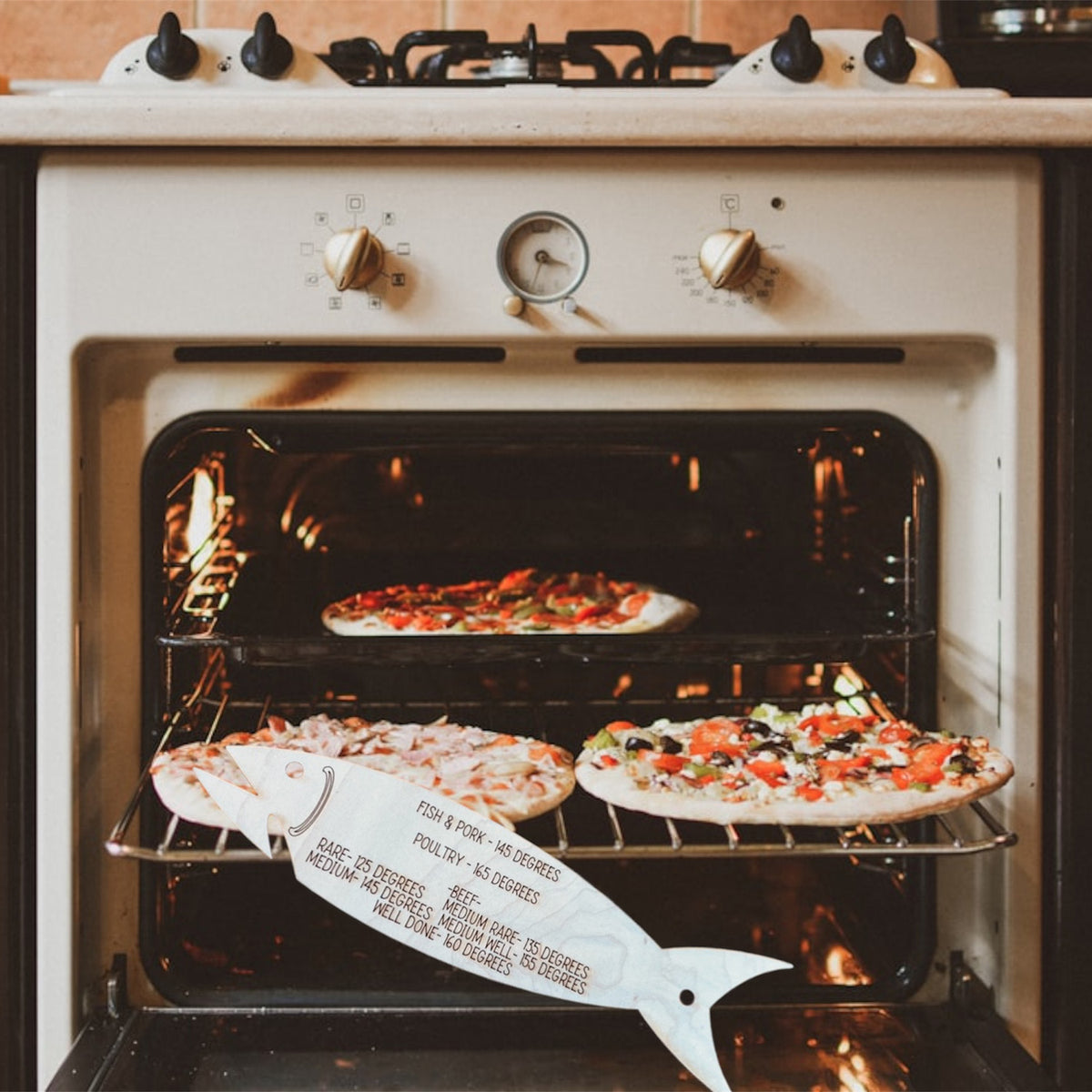 Fish-Themed Cooking Times Oven Rack Pull – Glowforge Shop