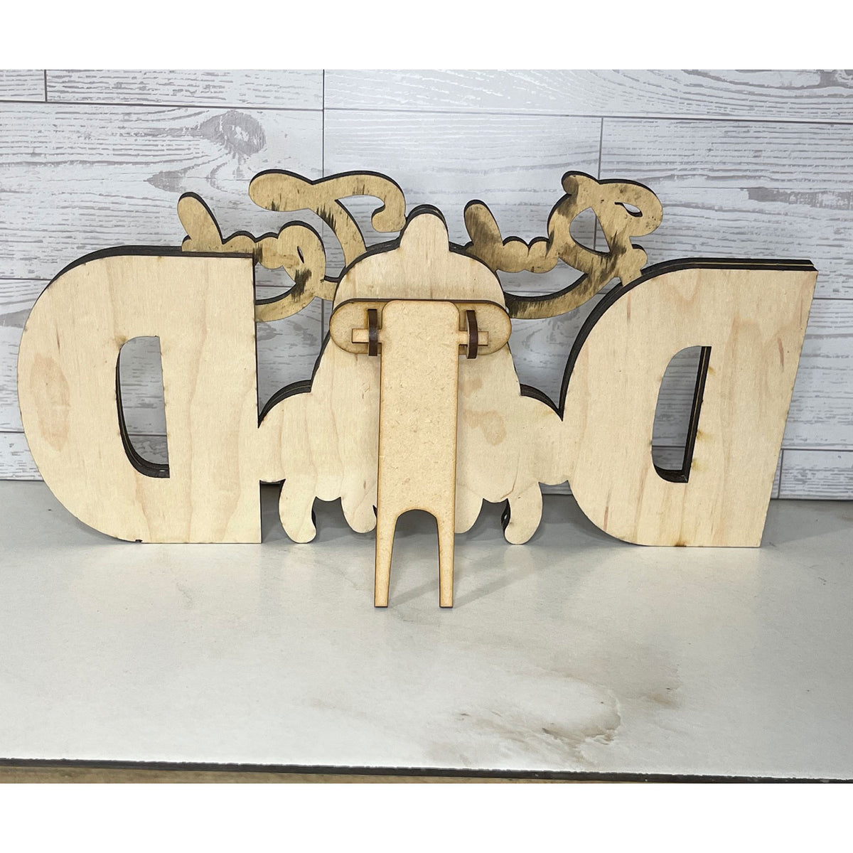 Fish DAD Shelf Sitter - Father's Day Sign - Glowforge