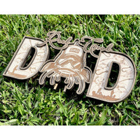 Fish DAD Shelf Sitter - Father's Day Sign - Glowforge