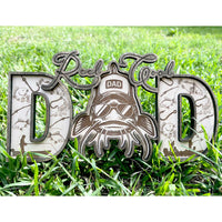 Fish DAD Shelf Sitter - Father's Day Sign - Glowforge