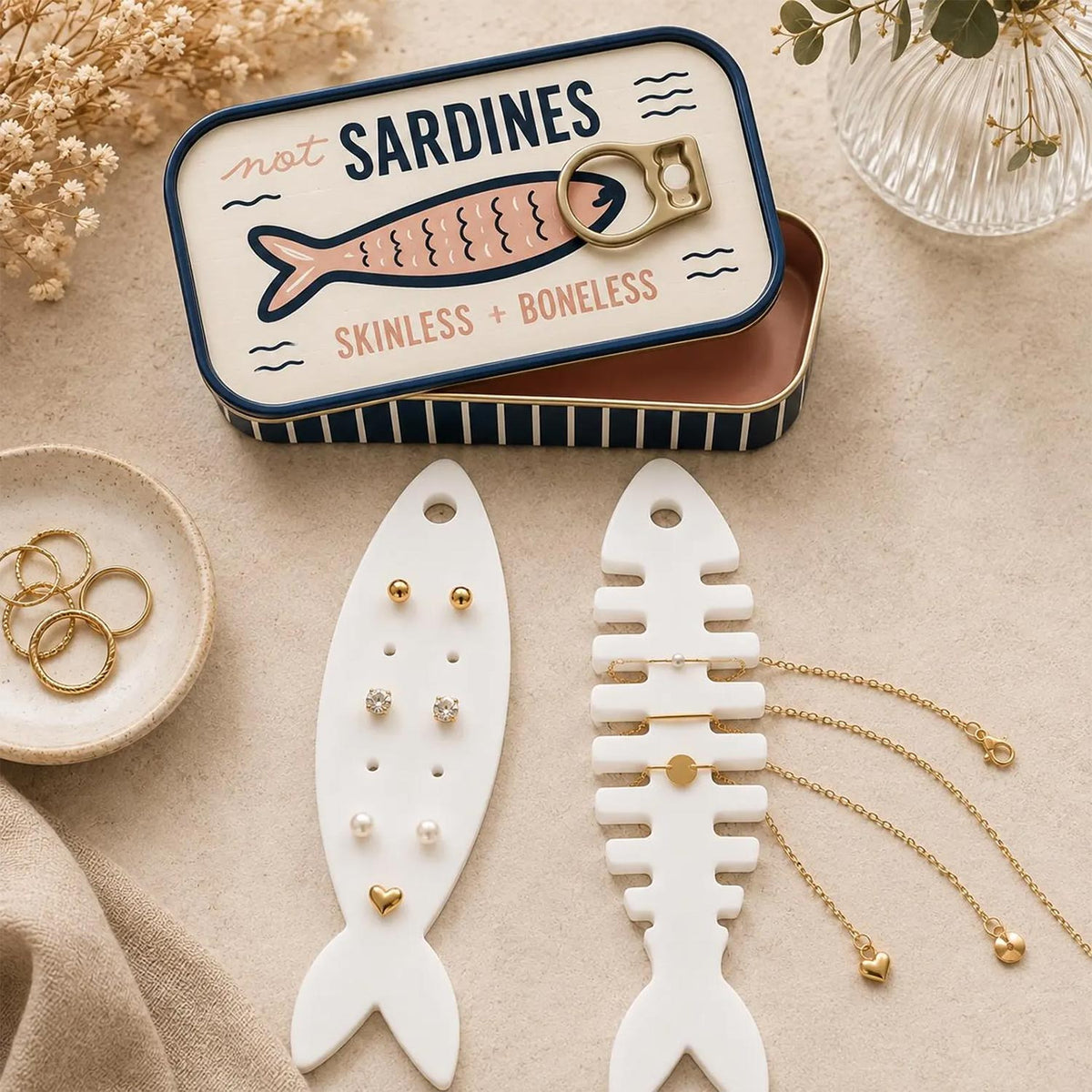 Fish Earring and Necklace Holder - Glowforge