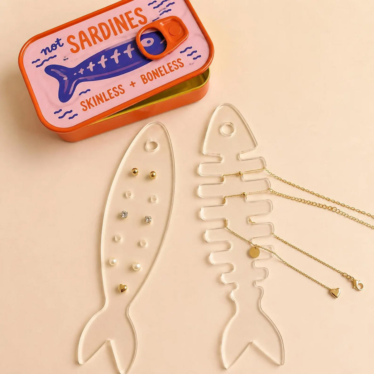 Fish Earring and Necklace Holder - Glowforge