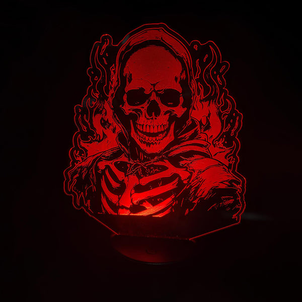 Flaming Skeleton LED Nightlight Insert – Glowforge Shop