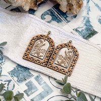 Floral Arch Earrings - Glowforge