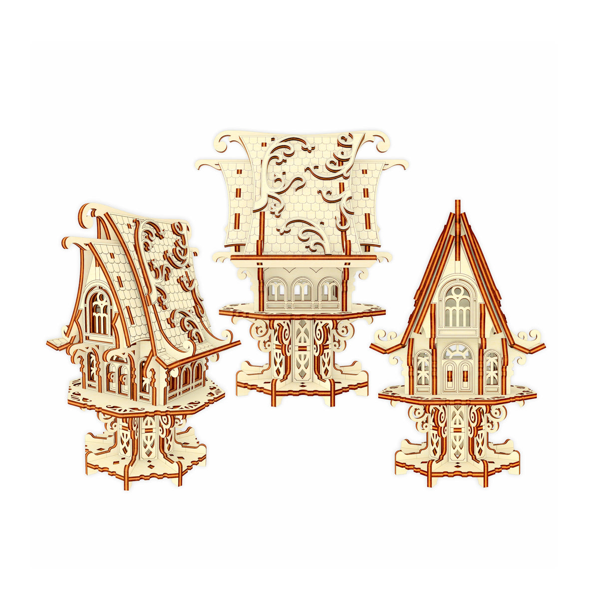 Garden Elf House With Optional Stake For Flower Pot – Glowforge Shop